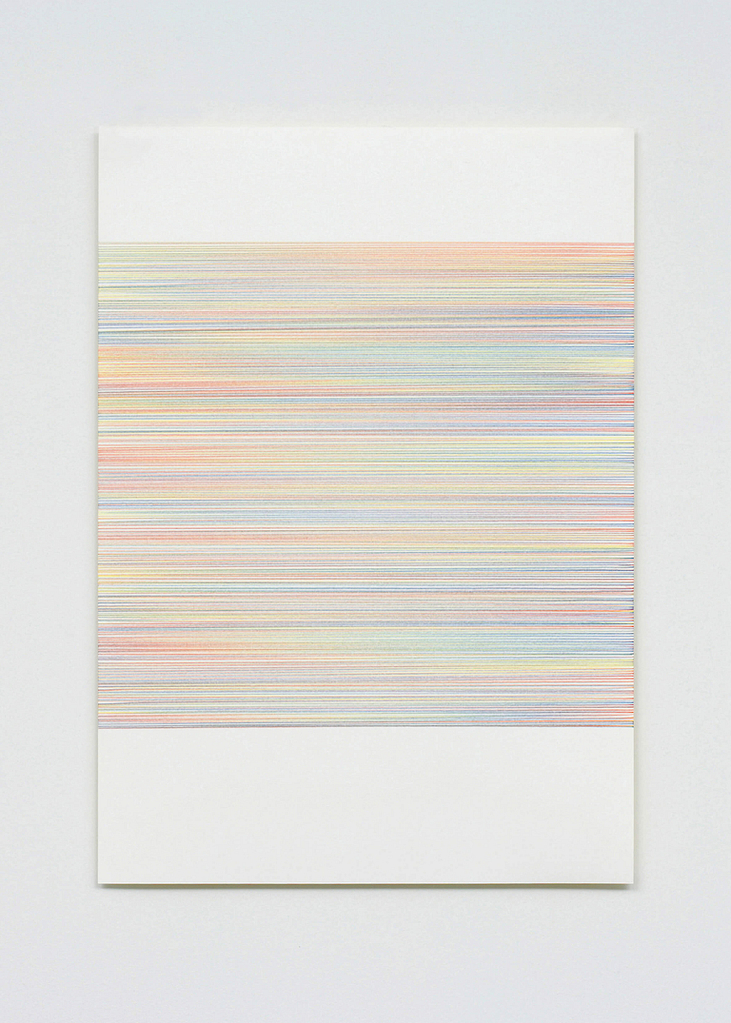 „Farbenmeer I“, 2007, Farbstift auf Papier, 7-teilig, 59.4 x 42 cm, Blatt 3