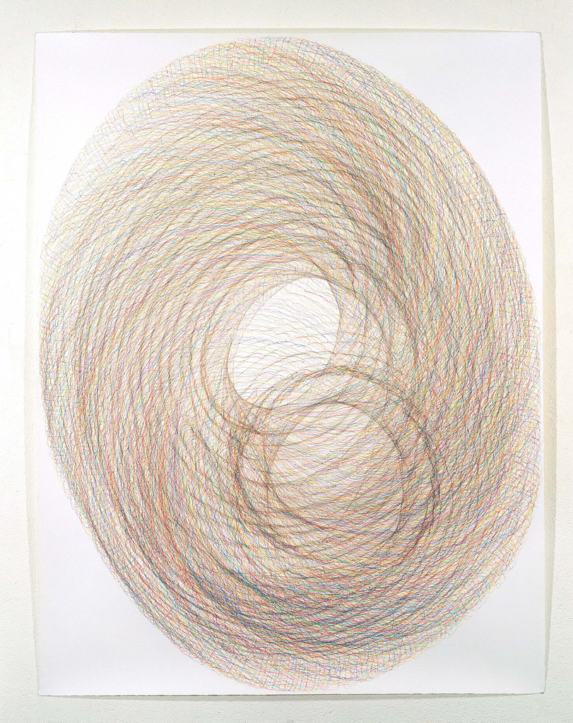 „Horngebilde III“, 1994, Farbstift auf Büttenpapier, je 140 x 107 cm