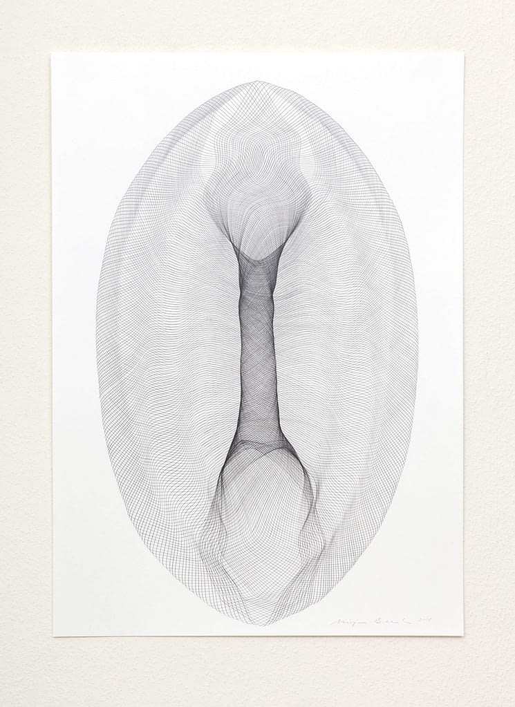 Aus der Serie „Ursprünge", 2018, Bleistift auf Papier, 84 x 59.4 cm