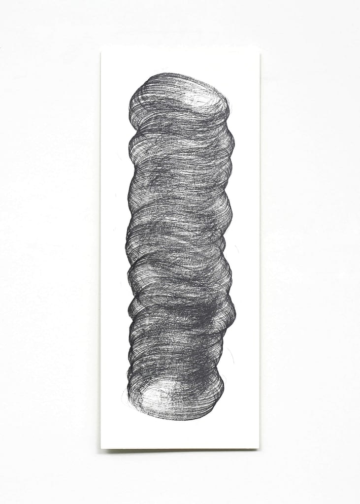„Pillars“, 2006, Bleistift auf Papier, 50 x 20 cm, Blatt 2