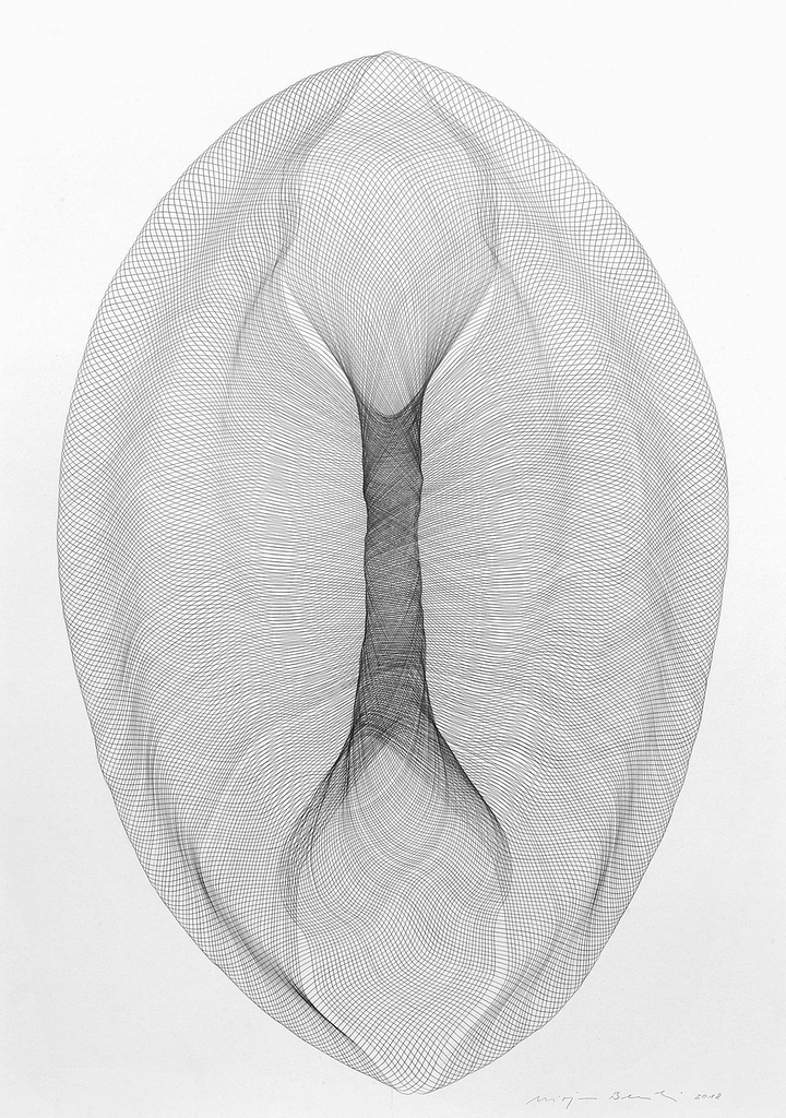 Aus der Werkgruppe „Ursprünge", 2018, Bleistift auf Papier, 84 x 59.4 cm