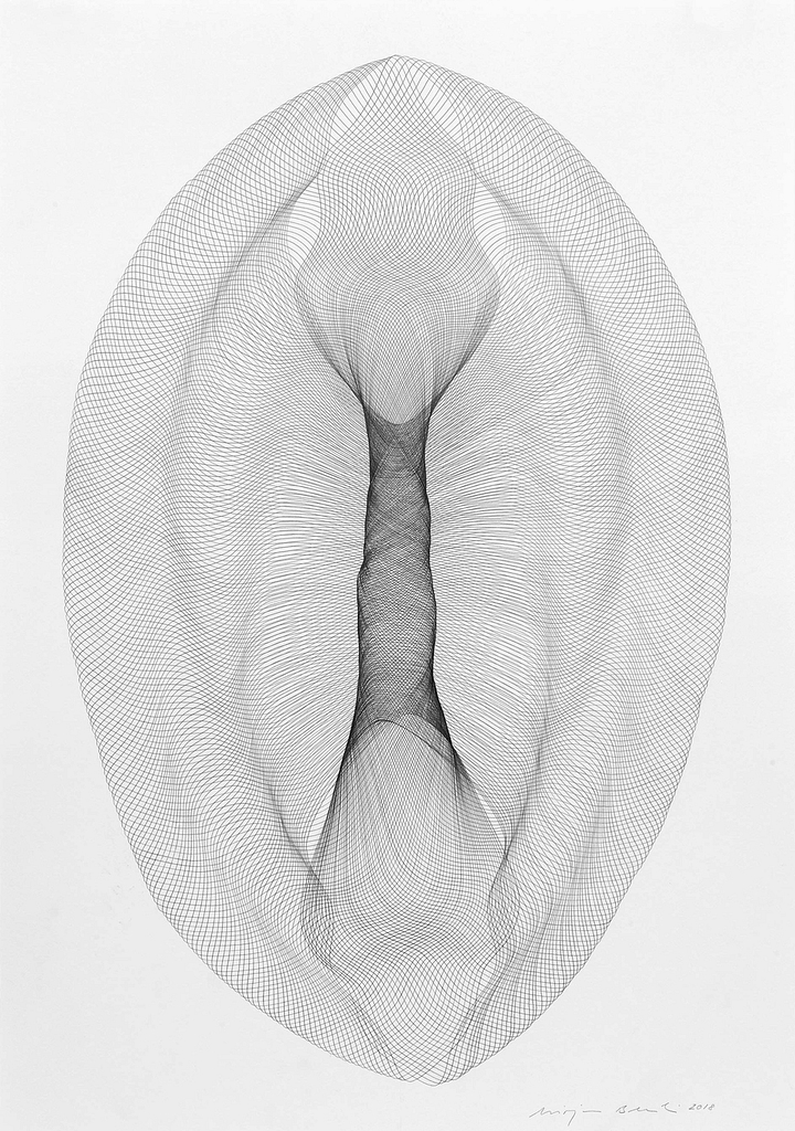 Aus der Werkgruppe „Ursprünge", 2018, Bleistift auf Papier, 84 x 59.4 cm