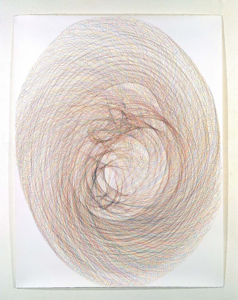„Horngebilde I“, 1994, Farbstift auf Büttenpapier, je 140 x 107 cm